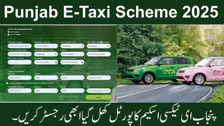 Benefits of the E-Taxi Scheme